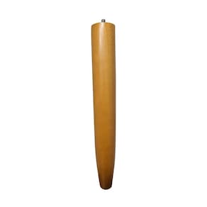 Pé Palito Madeira 30Cm Para Poltrona Mesa Lateral Puff Mel G75 - Gran Belo