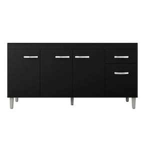 Balcão de Pia Gabriela 150 cm Preto - AJL