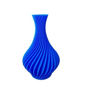 Vaso Plantas Modelo Espiral Azul - Jarro Decoração 15Cm