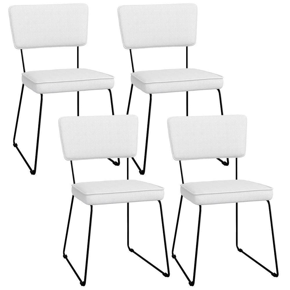 Kit 04 Cadeiras De Jantar Allana L02 Facto Branco