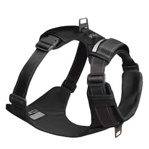 Peitoral Boulder Adventure Harness Com Bolsos Para Cães Médio - Preto