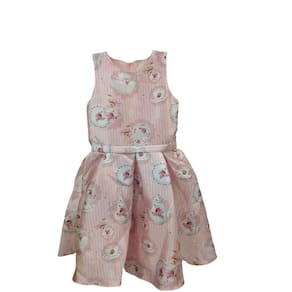 Vestido Festa Luxo Infantil Petit Cherie Rosa Chá