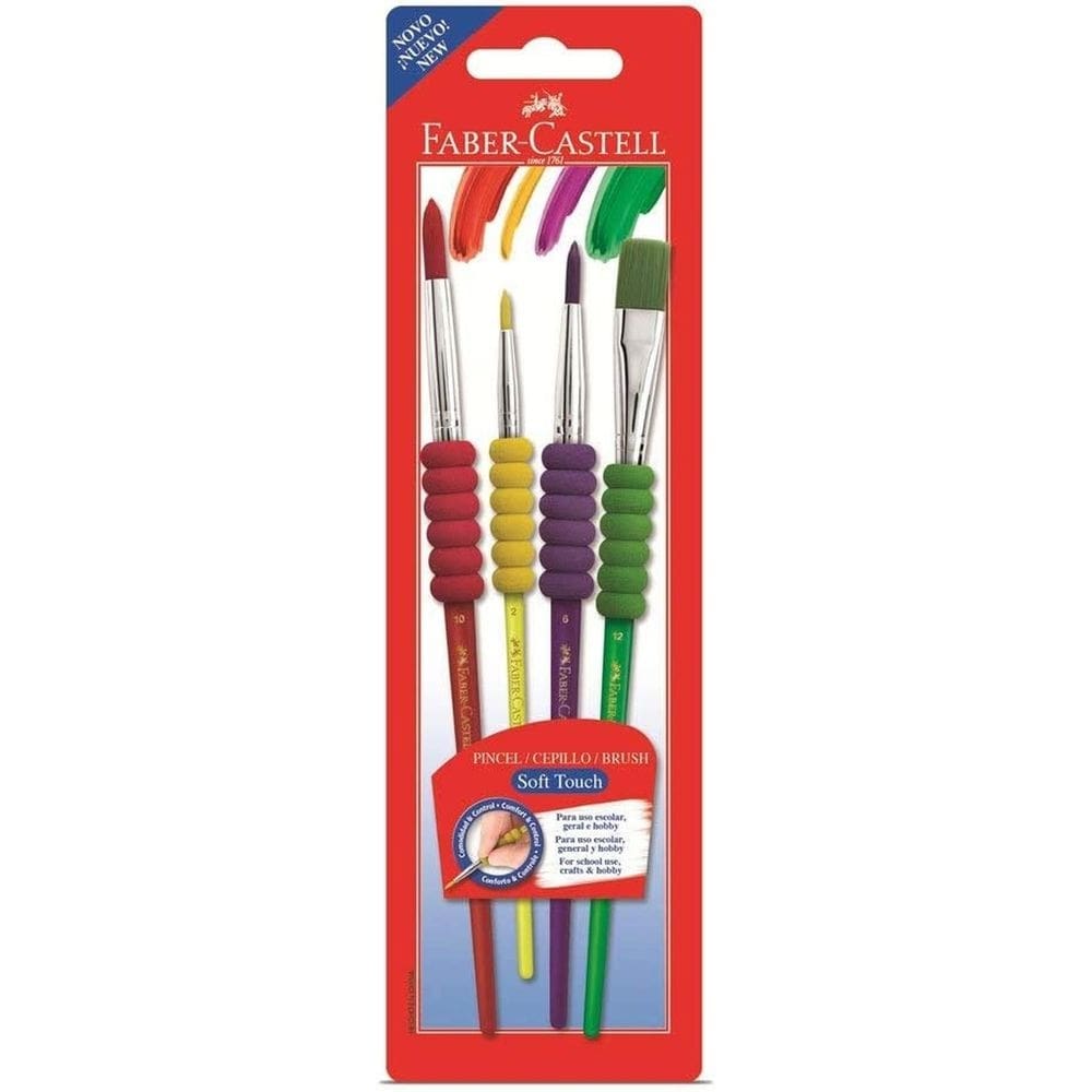 Pincel Soft Touch 4 Unidades Faber Castell