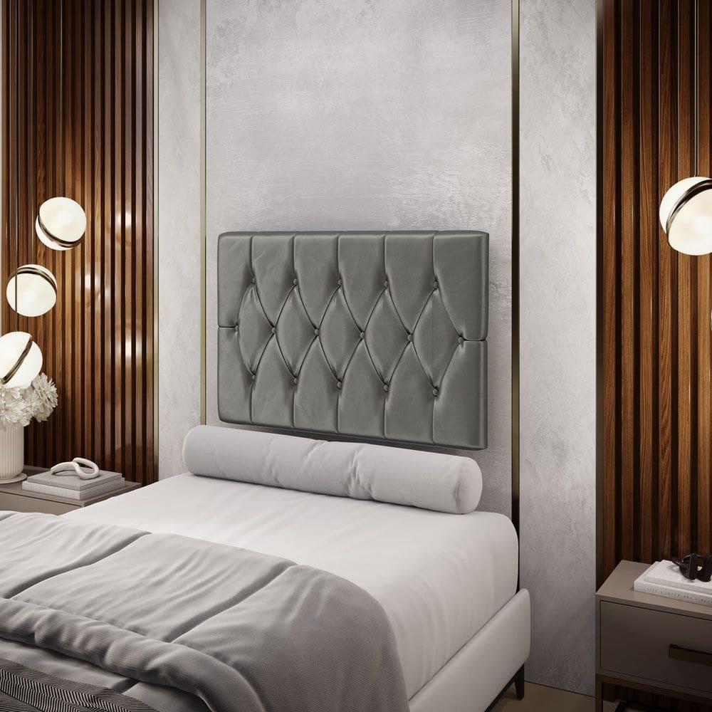 Painel Centaurus 100 / N-023 Veludo Cinza Claro