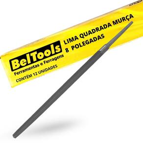 Kit C/ 12 Lima Quadrada Murça 8 Pol Beltools