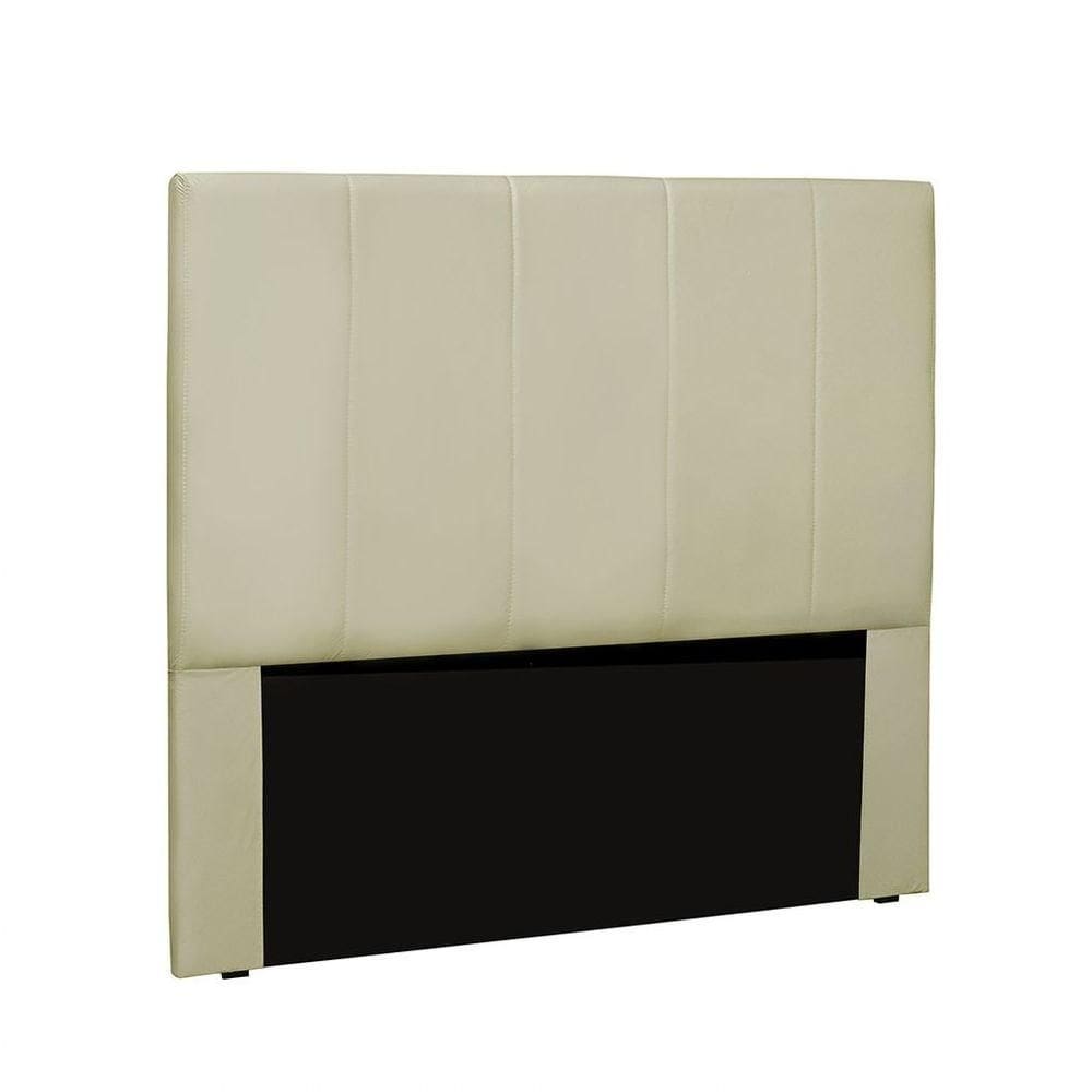 Cabeceira Arizona Cama Box King 195 Cm Corino Bege