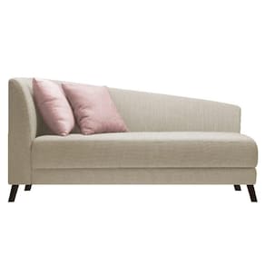 Recamier Heitor 185cm Suede Cor Begê/rosê