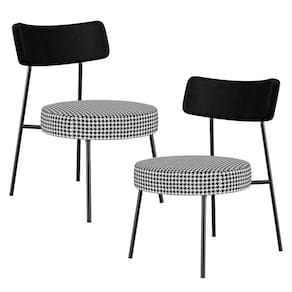 Kit 02 Poltronas Decorativas Para Sala De Estar Base Fixa Londres F01 Pied Poule - Lyam Decor
