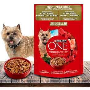 Ração Úmida Nestlé Purina One Multi Proteínas Carne, Frango