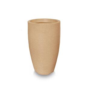 Vaso De Planta 60X38 Redondo Decorativo De Polietileno Areia