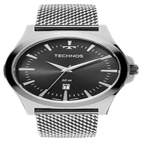 Relógio Technos Masculino Classic Steel Prateado 2115LALS/0P