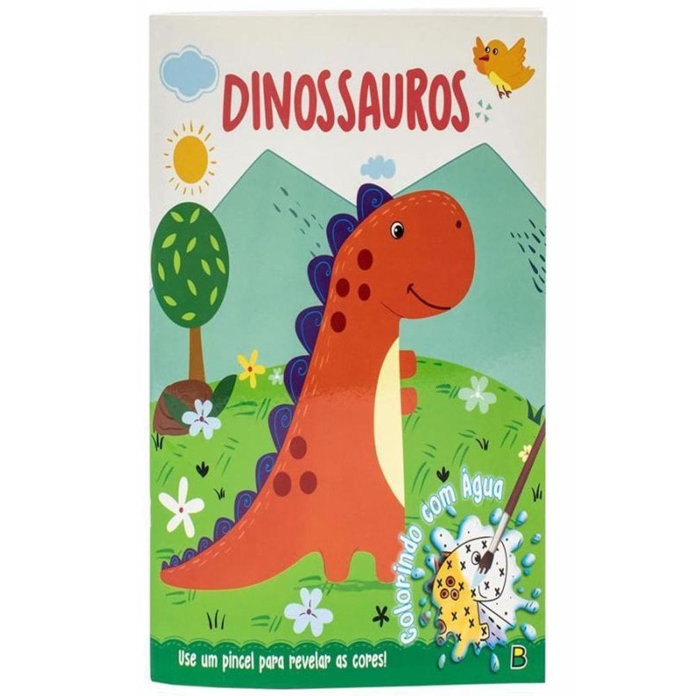 Colorindo Com Água Dinossauros