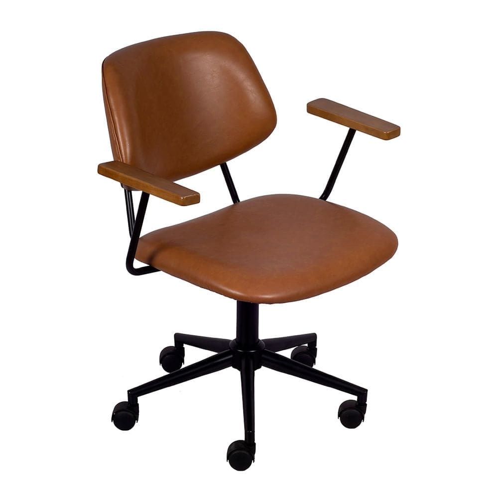 Cadeira de Escritório Collin PU - Caramelo