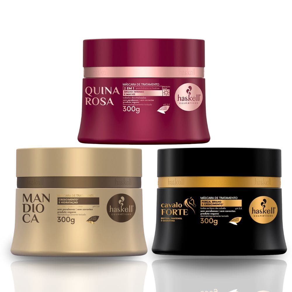 Cronograma Haskell Quina Rosa + Mandioca + Cavalo Forte 300g