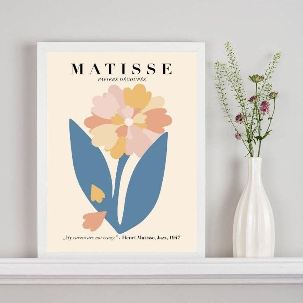 Quadro Poster Matisse - The Flower 45X34Cm