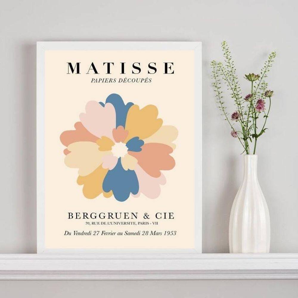Quadro Poster Matisse - A Flor 45X34Cm
