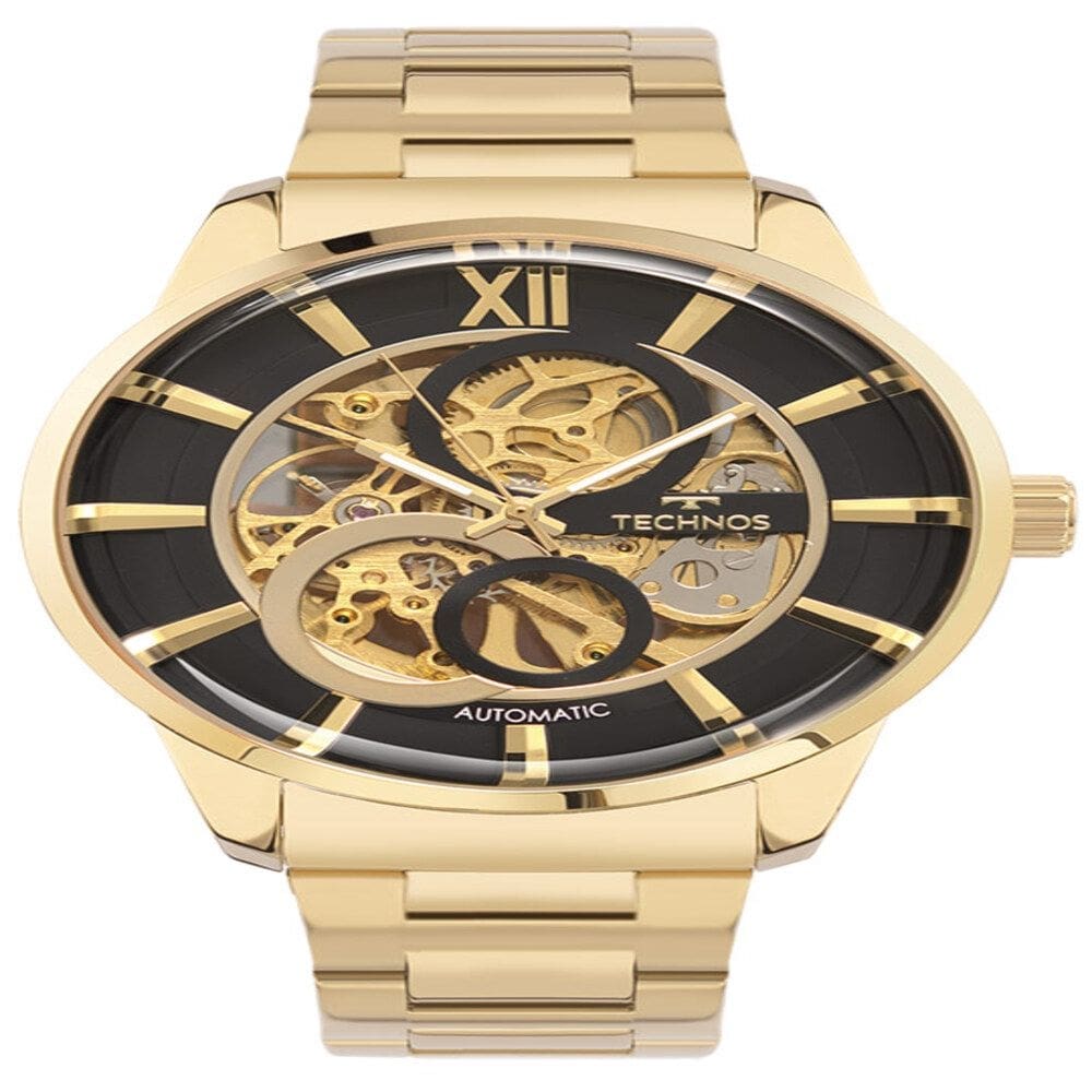 Relógio Technos Masculino Automatico Dourado G3265AQ/1P