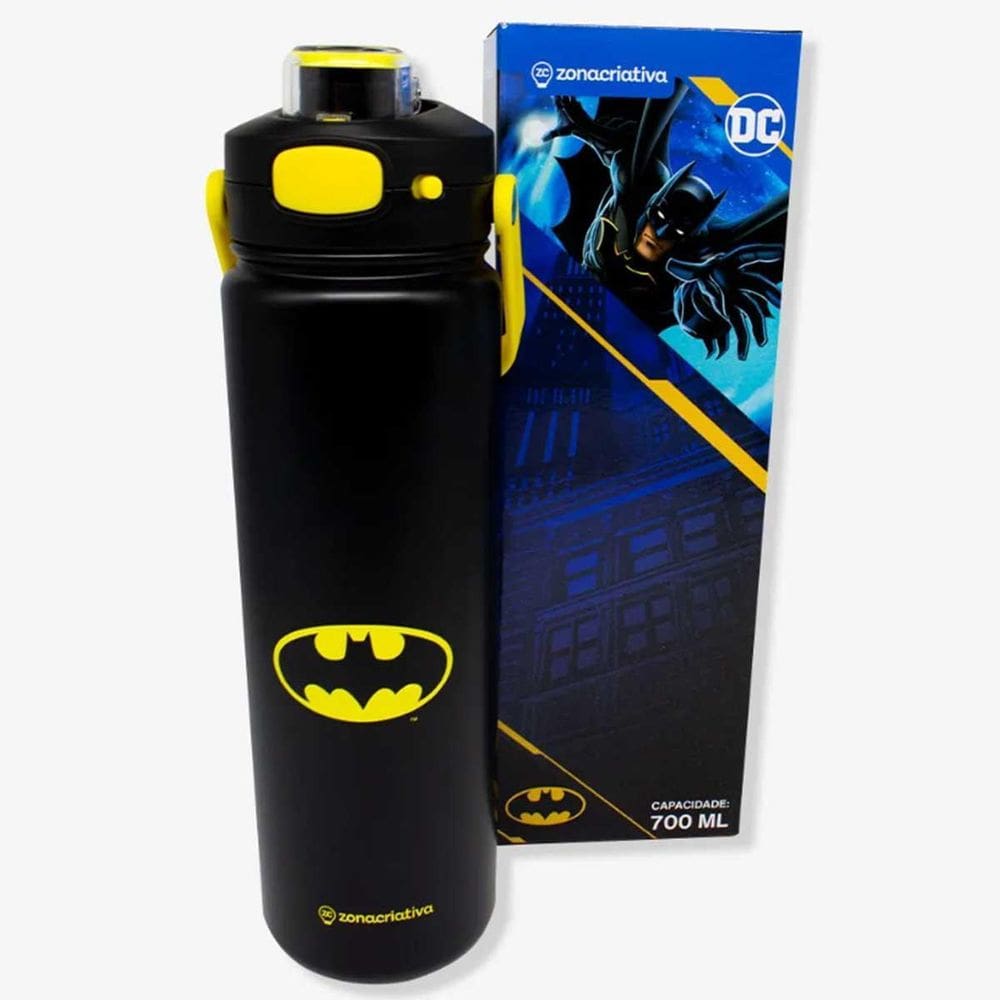 Garrafa Térmica Click Batman Warner 700 Ml Zona Criativa