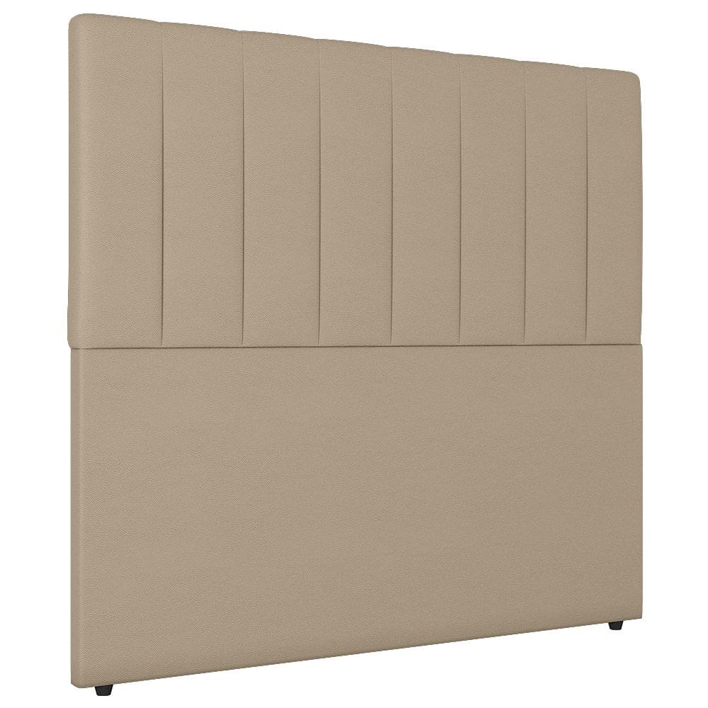 Cabeceira Cama Box Casal Ivana 140cm Sintético Bege - Desk Design