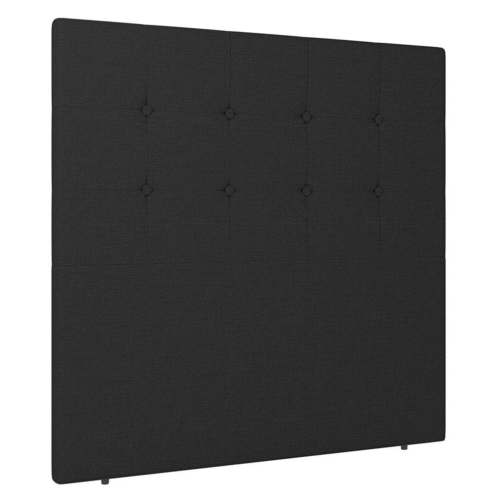 Cabeceira Cama Box Casal Luana 140cm Linho Preto - Desk Design