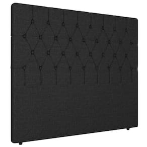 Cabeceira Cama Box Casal Petra 140cm Linho Preto - Desk Design