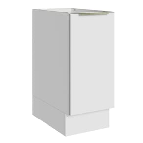Balcão 35 Cm 1 Porta (sem Tampo) Branco/Branco Veludo