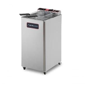 Fritadeira Elétrica-30P Metalcubas 24LÓleo5L 2Cestos 5500W