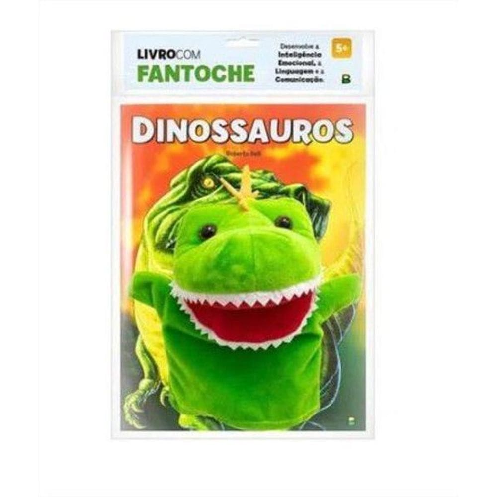 Livro Brinquedo Ilustrado Fantoche Dinossauros