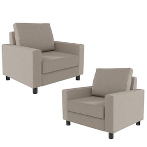 Kit 02 Poltronas Malta L02 Linho Bege