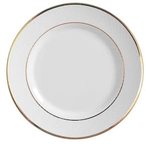 Conjunto Alleanza De 6 Pratos Sobremesa Relevo Ouro