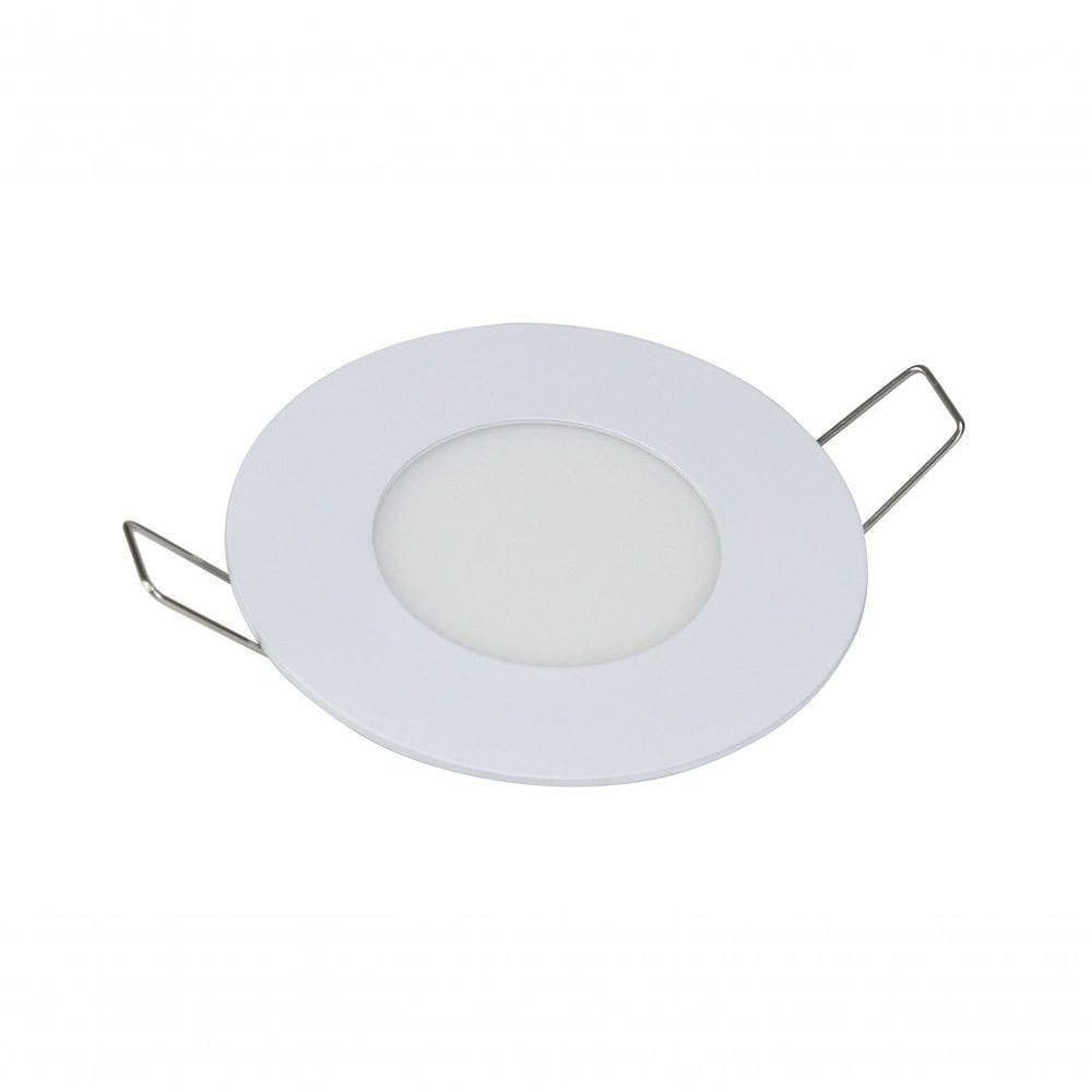 Painel De Led Redondo Embutir 3w Bivolt Taschibra 3000k Luz Quente
