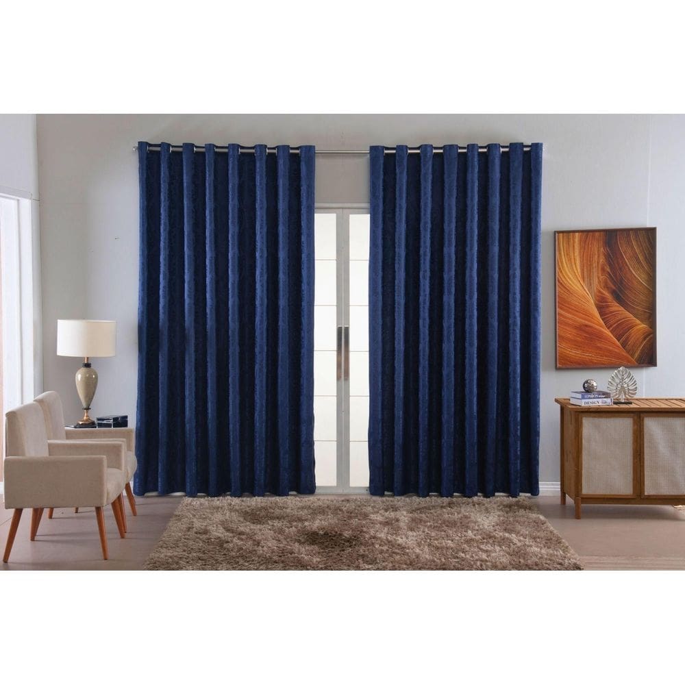 Cortina Jacquard Luxo Em Tecido Semi Blackout Sala 6,00X2,80