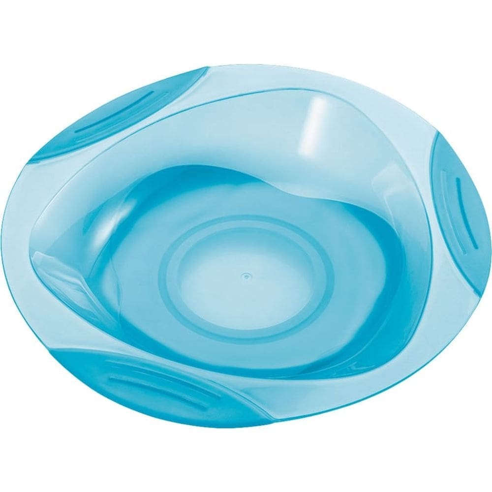 Prato Raso com Ventosa Funny Meal Azul BB049 Multikids Baby