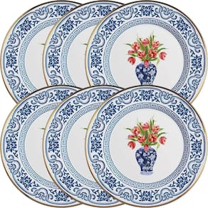 Conjunto De 6 Pratos Rasos Linha Classic Alleanza