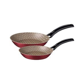 Jogo De Frigideiras Turim Em Alumínio Antiaderente Vermelho 02 Peças - 16cm/20cm