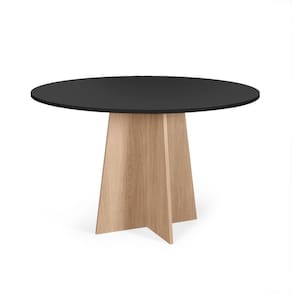 Mesa De Jantar Redonda 4 Lugares 90cm Isabela Preto/jade - Straub Web
