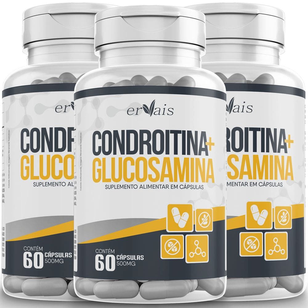 Condroitina + Glucosamina 3 Frasco Concentrado