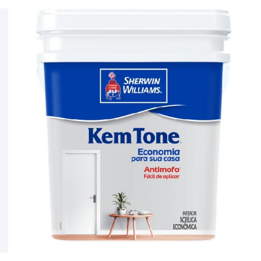 Tinta Acrílica Kemtone Fosco Branco 15lt - Sherwin Willians