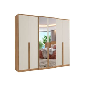 Guarda-Roupas Valência Full Glass 6 Portas 4 Gavetas THB