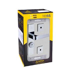 fechadura tetra quadratta reta 3x1 espelho 55mm cromado alianca