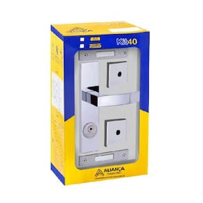 fechadura tetra quadratta curva 3x1 espelho s40 cromado alianca