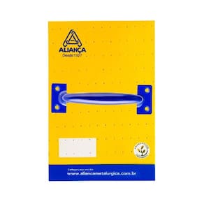 cartela puxador alca 86127 120mm azul alianca