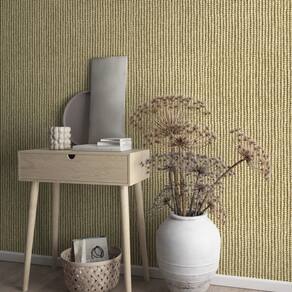 Papel de Parede Struktura Aspecto Têxtil Amarelo 45750