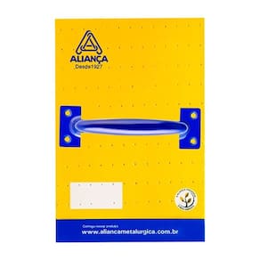 cartela puxador alca 86127 102mm azul alianca