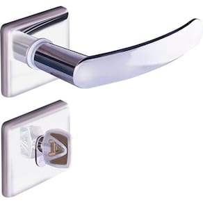 fechadura banheiro quadratta premium 40mm roseta inox alianca