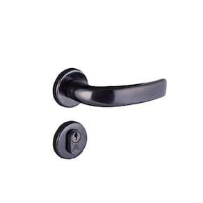 fechadura entrada galaxy roseta 40mm preto fosco alianca