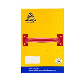 cartela puxador alca 86127 120mm vermelho alianca