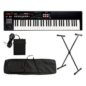 Kit Teclado XPS-10 Preto + Capa Luxo + Suporte X + Pedal Sustain "P"