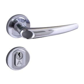 fechadura entrada joy roseta 40mm inox polido alianca