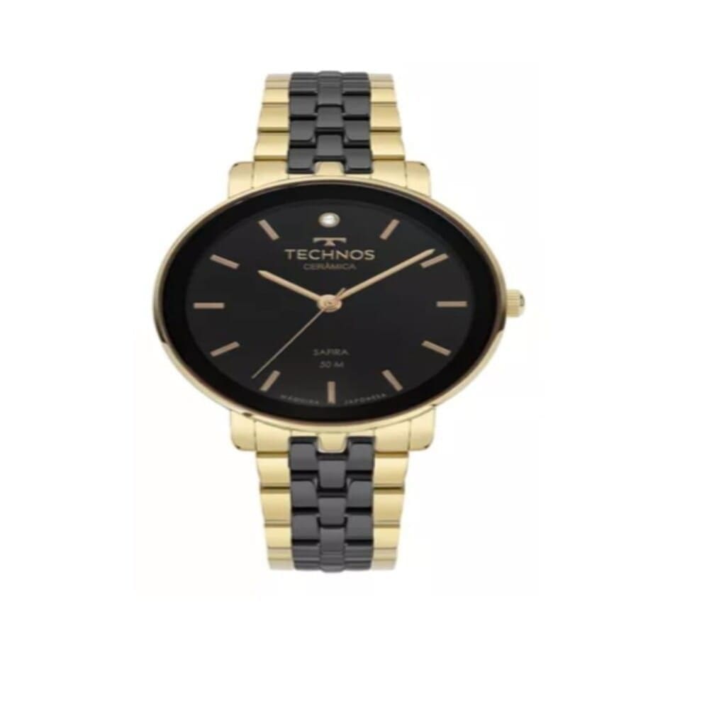 Relógio Technos Feminino Ceramic/Saphire Preto 2035MZL/1P